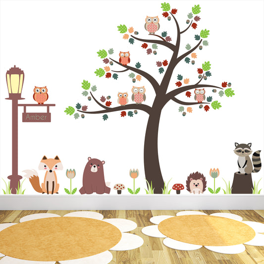 Woodland Animal Nursery Wall Stickers