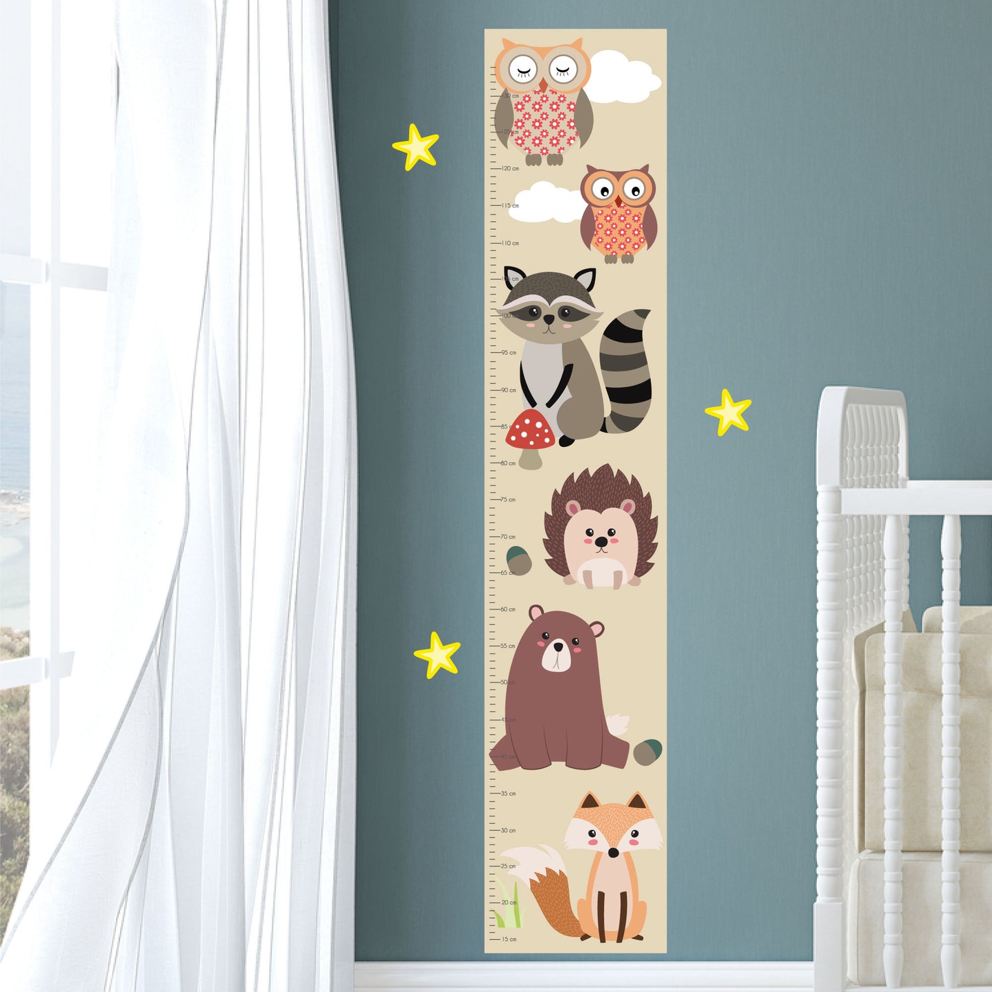 Enchanted Forest Growth Chart Wall Sticker