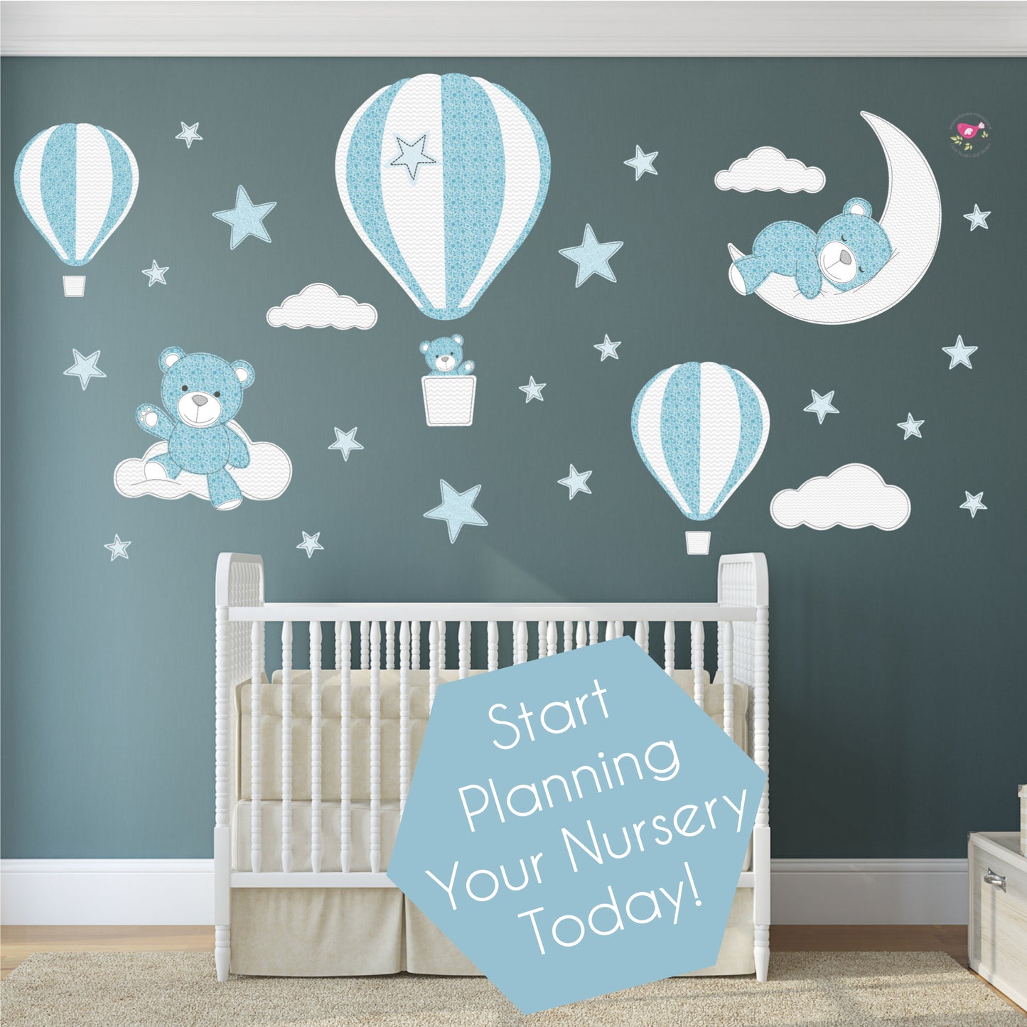 Teddy Bears & Balloons Wall Stickers