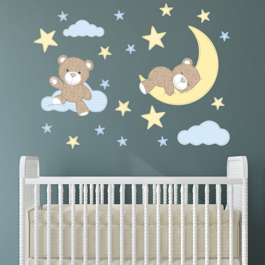 Teddy Bear Wall Stickers Boys Nursery