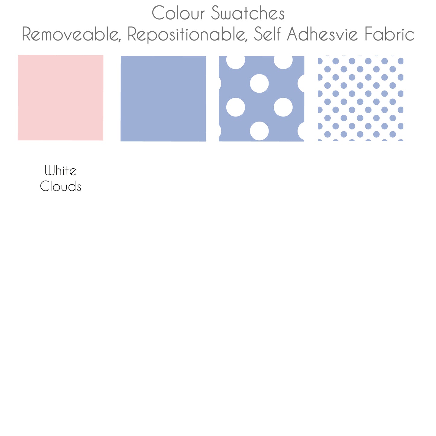 Girls Balloons and Clouds Wall Stickers