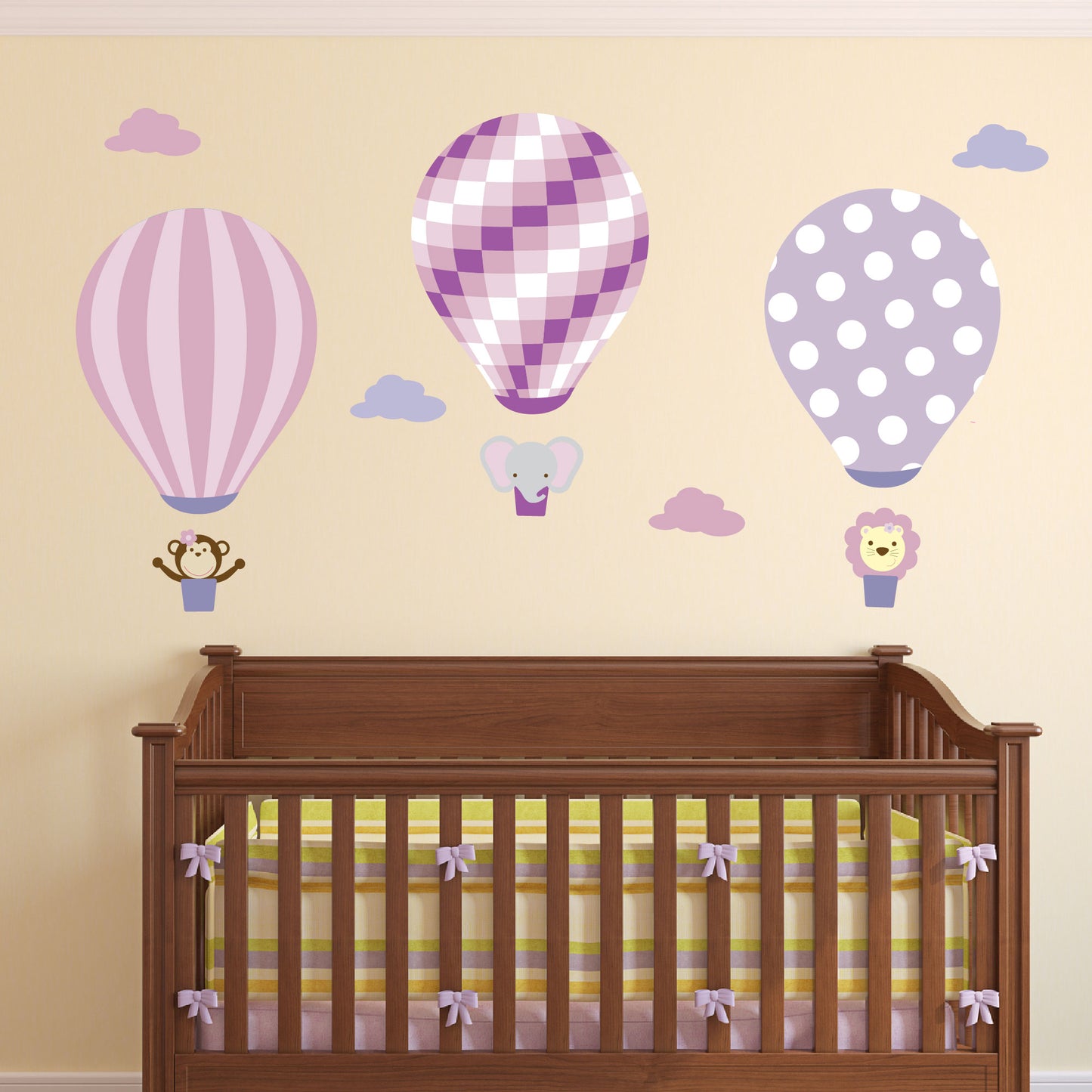 Jungle Hot Air Balloon Wall Stickers