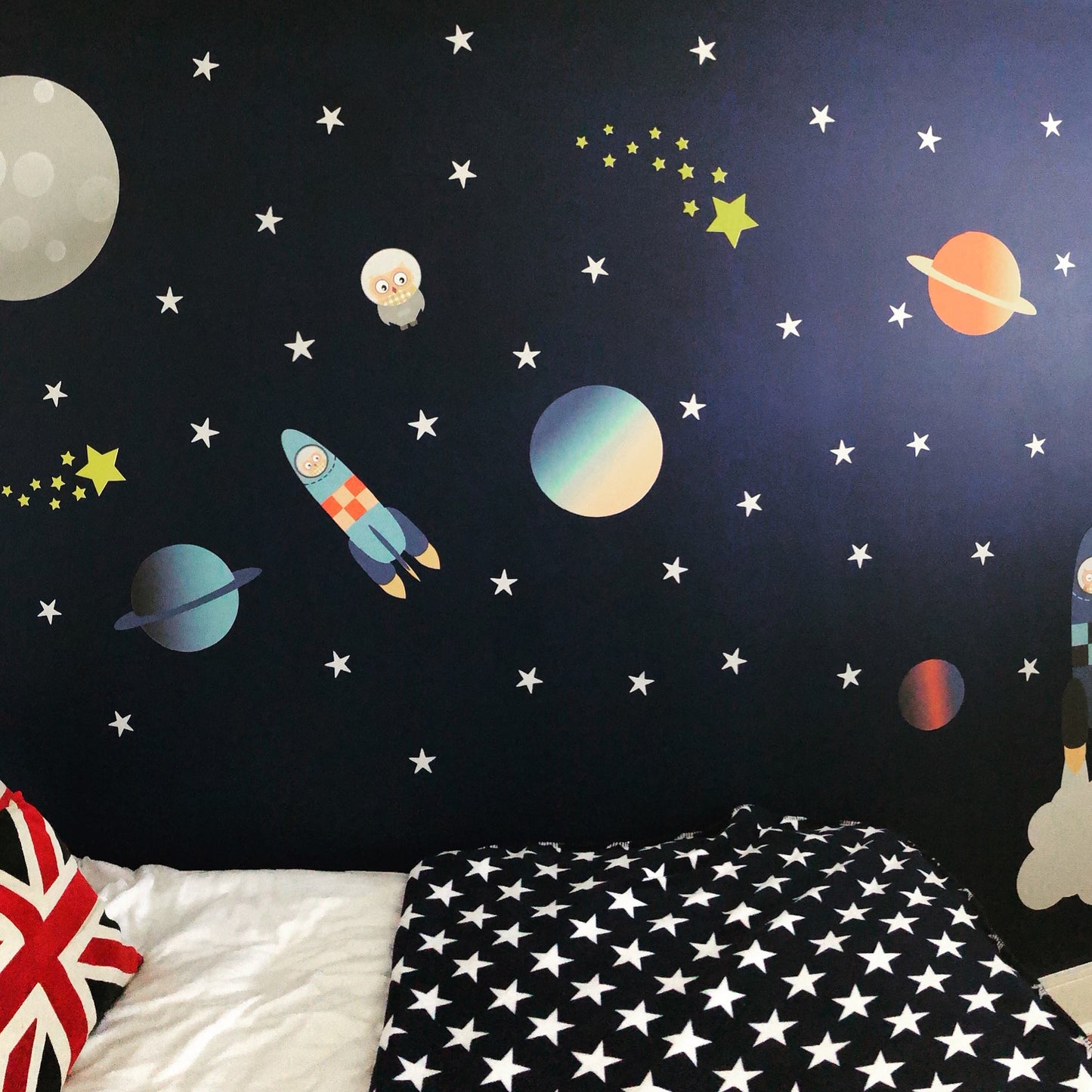 Space Wall Stickers for Baby's Nursery Room