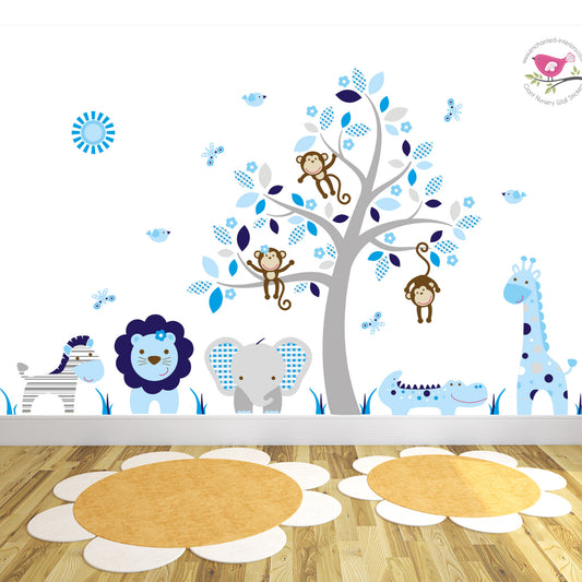 Jungle Wall Stickers Boys Nursery