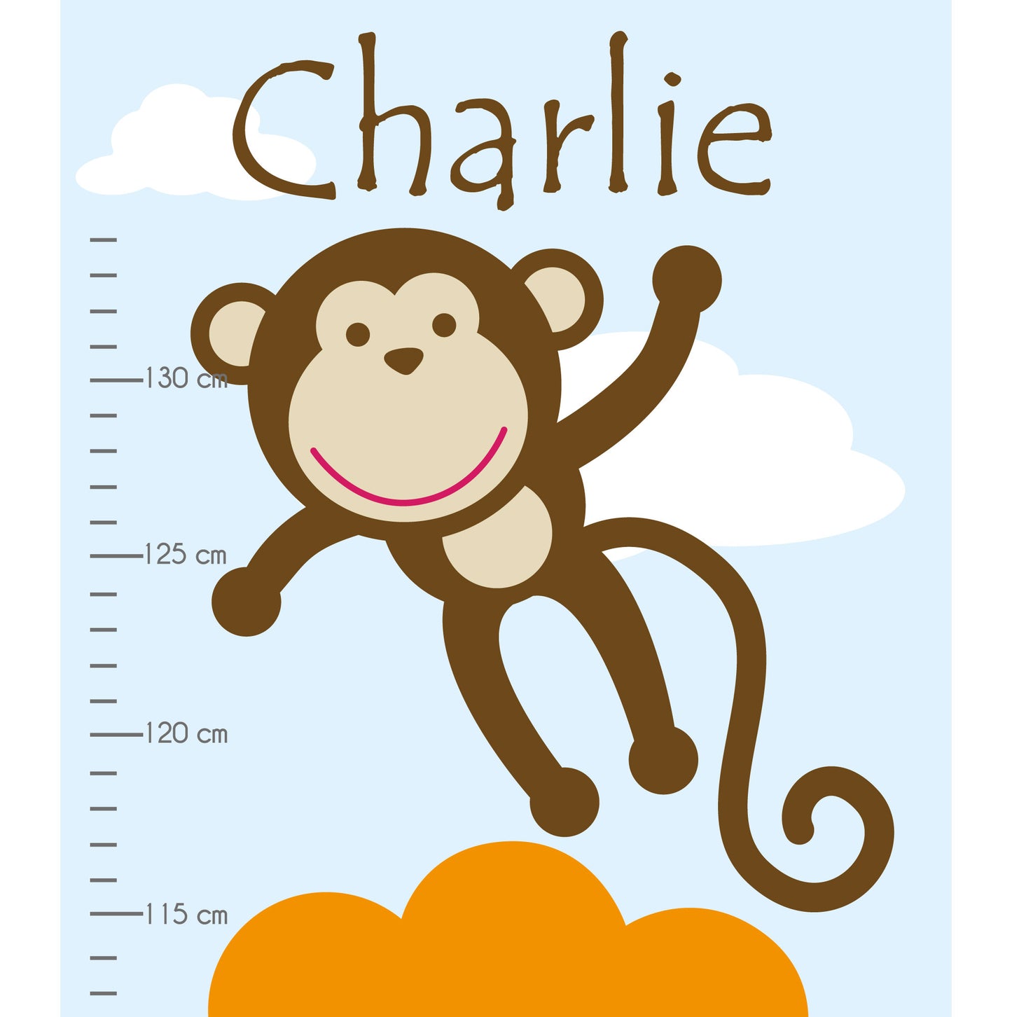 Jungle Animal Kids Growth Chart