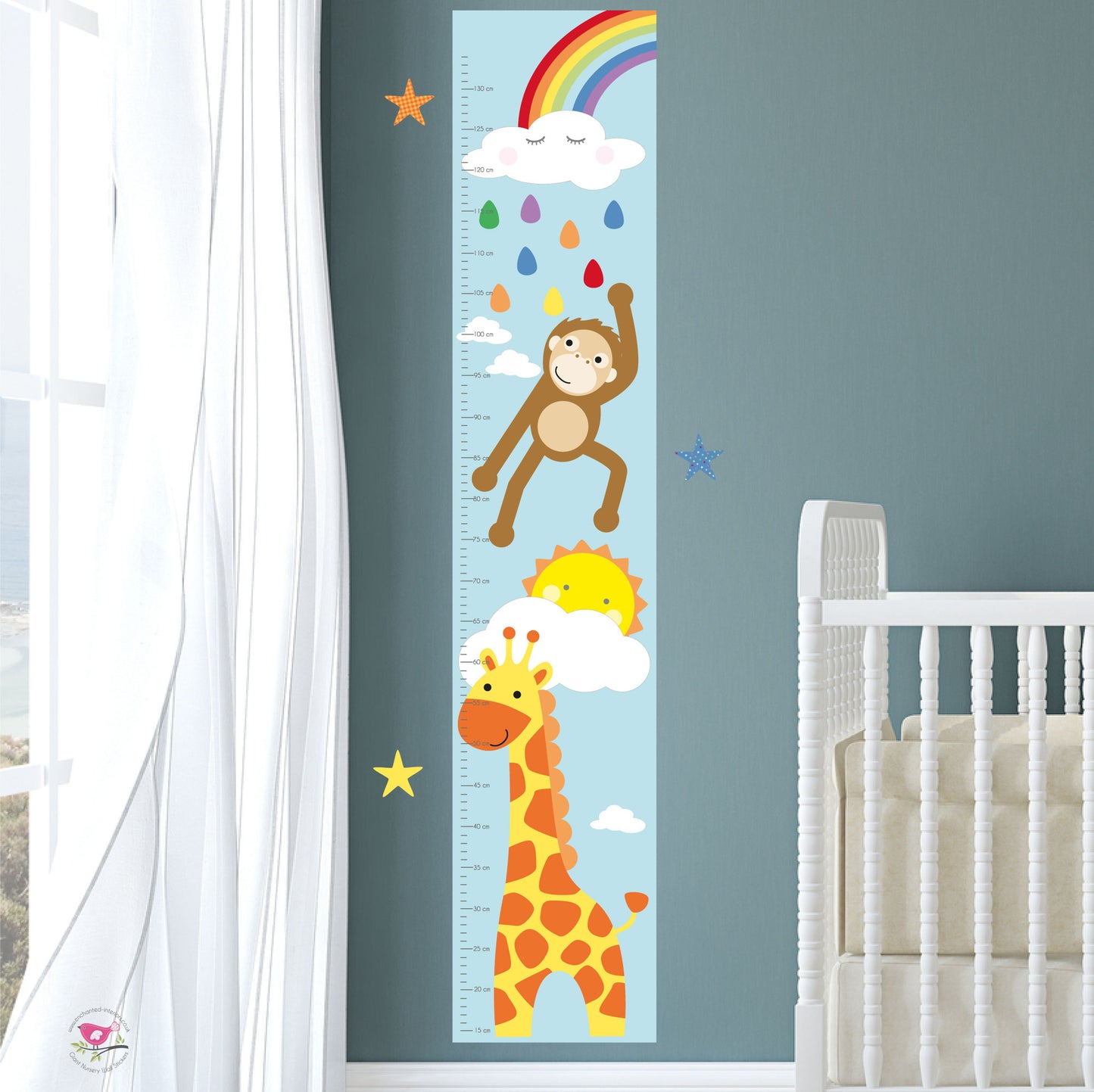 Kids Jungle Animal Growth Chart