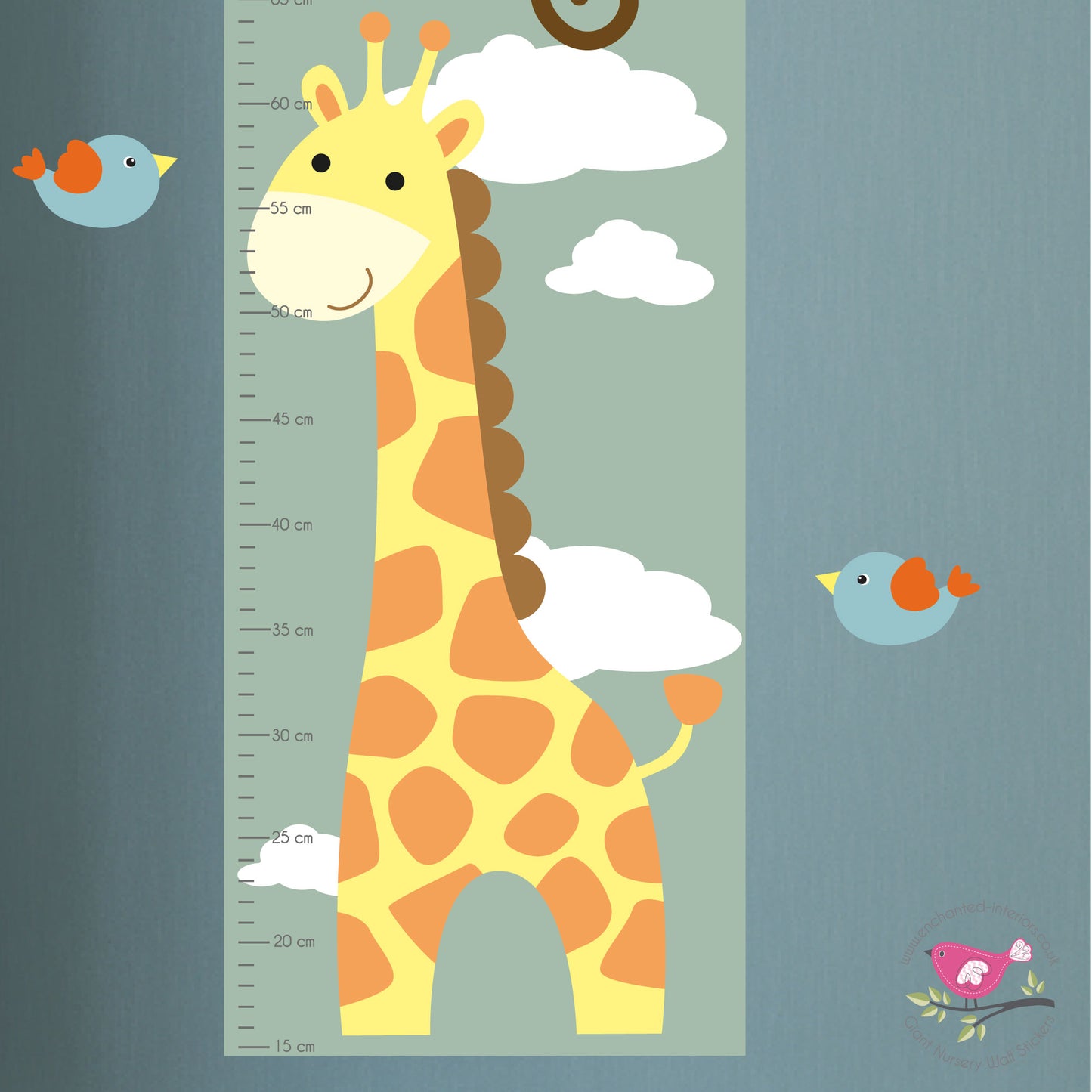 Jungle Animal Kids Growth Chart