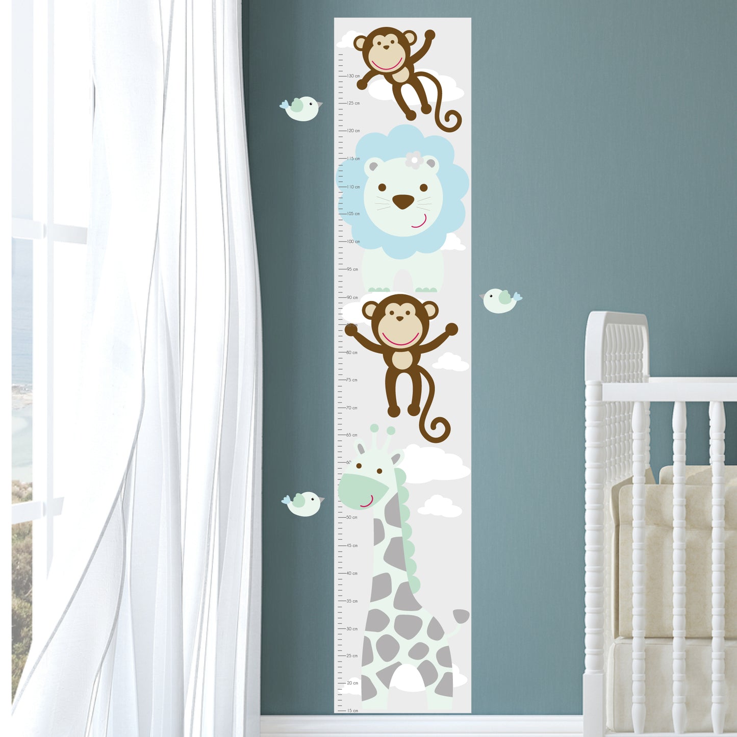 Jungle Animal Kids Growth Chart