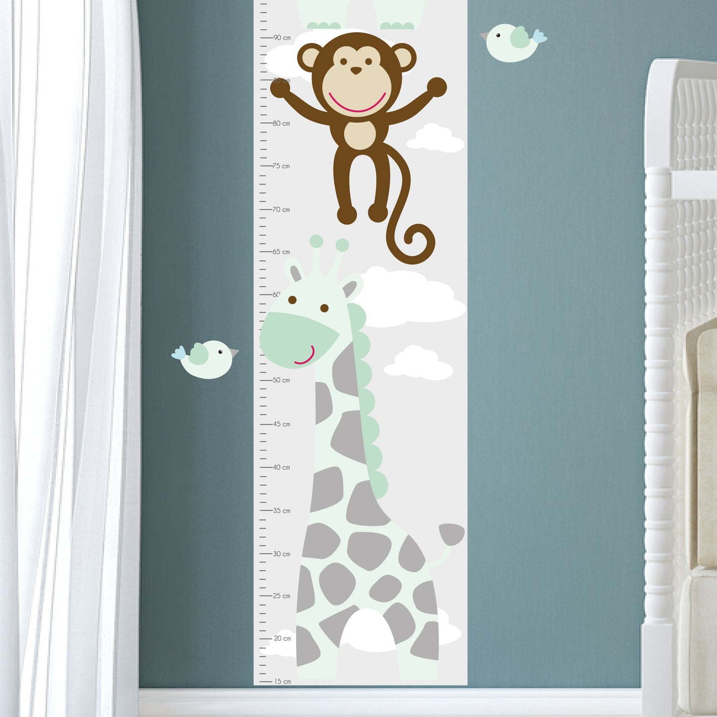 Jungle Animal Kids Growth Chart