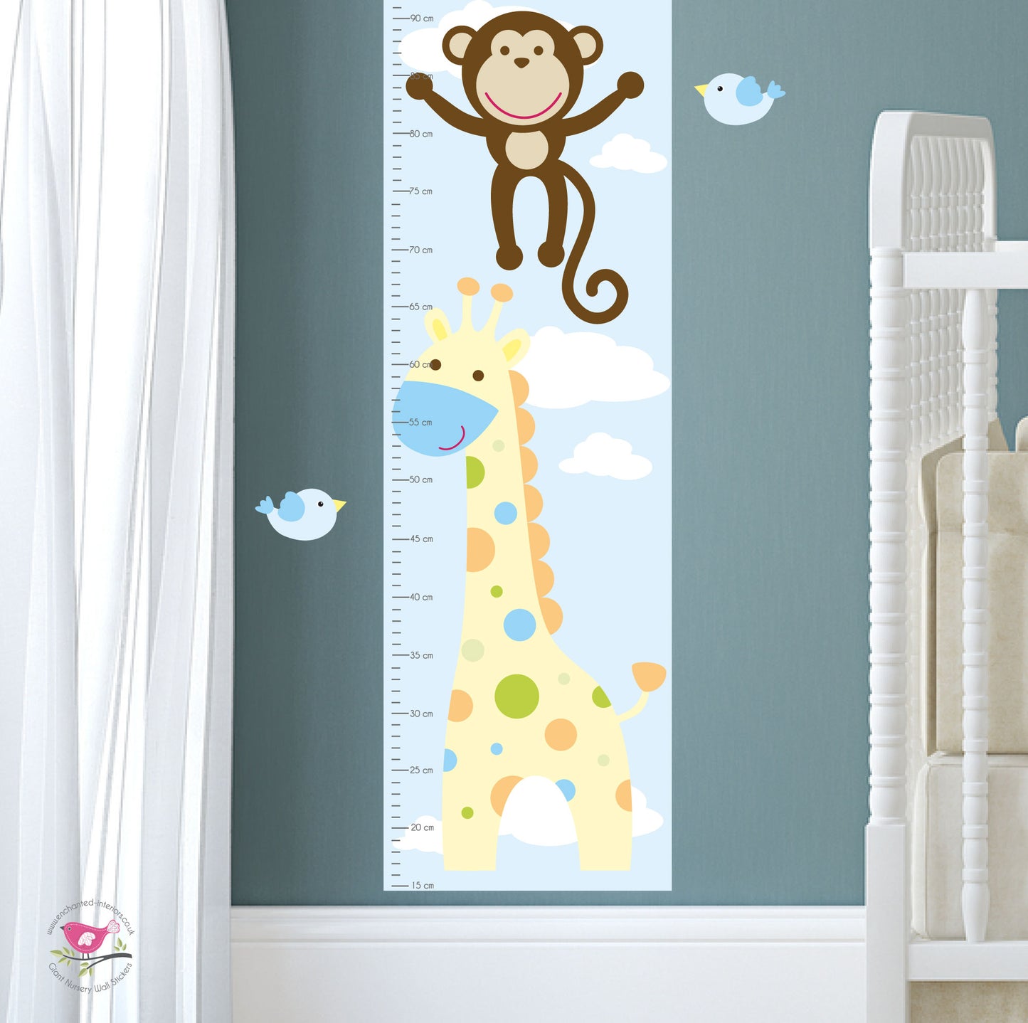Jungle Animal Kids Growth Chart