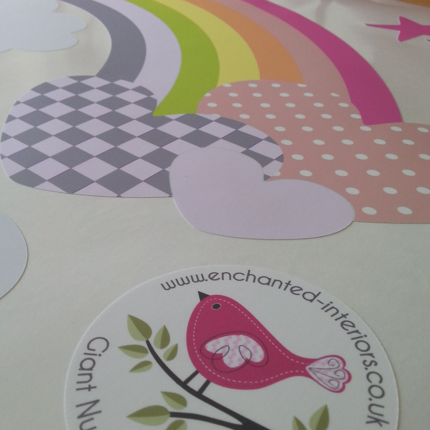 Rainbow Wall Sticker Baby Girls Nursery