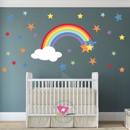 Rainbow Wall Stickers for Babys Nursery