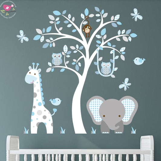 Safari Woodland Nursery Wall Stickers
