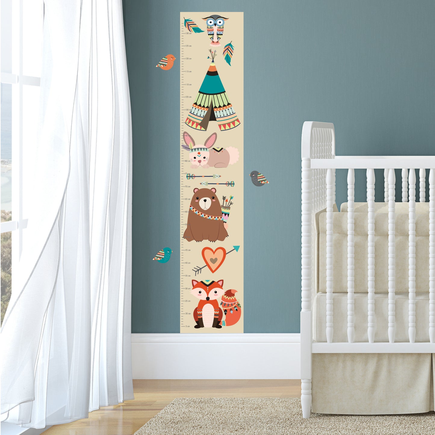 Tribal Woodland Animal Growth Chart