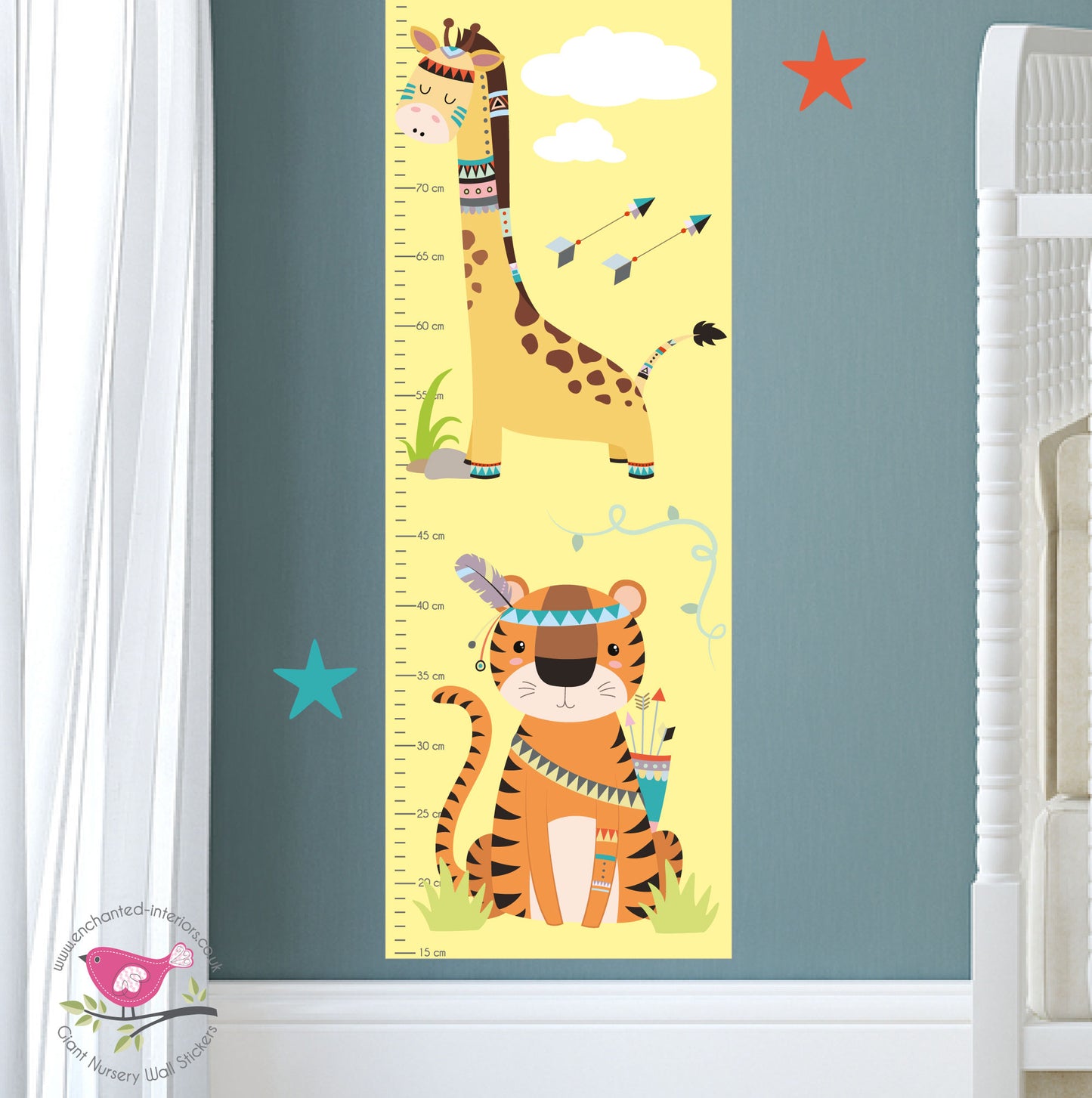 Tribal Jungle Kids Growth Chart