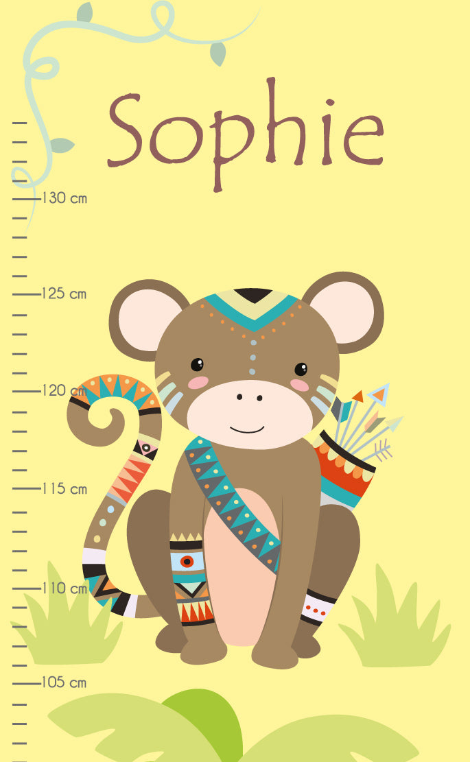 Tribal Jungle Kids Growth Chart