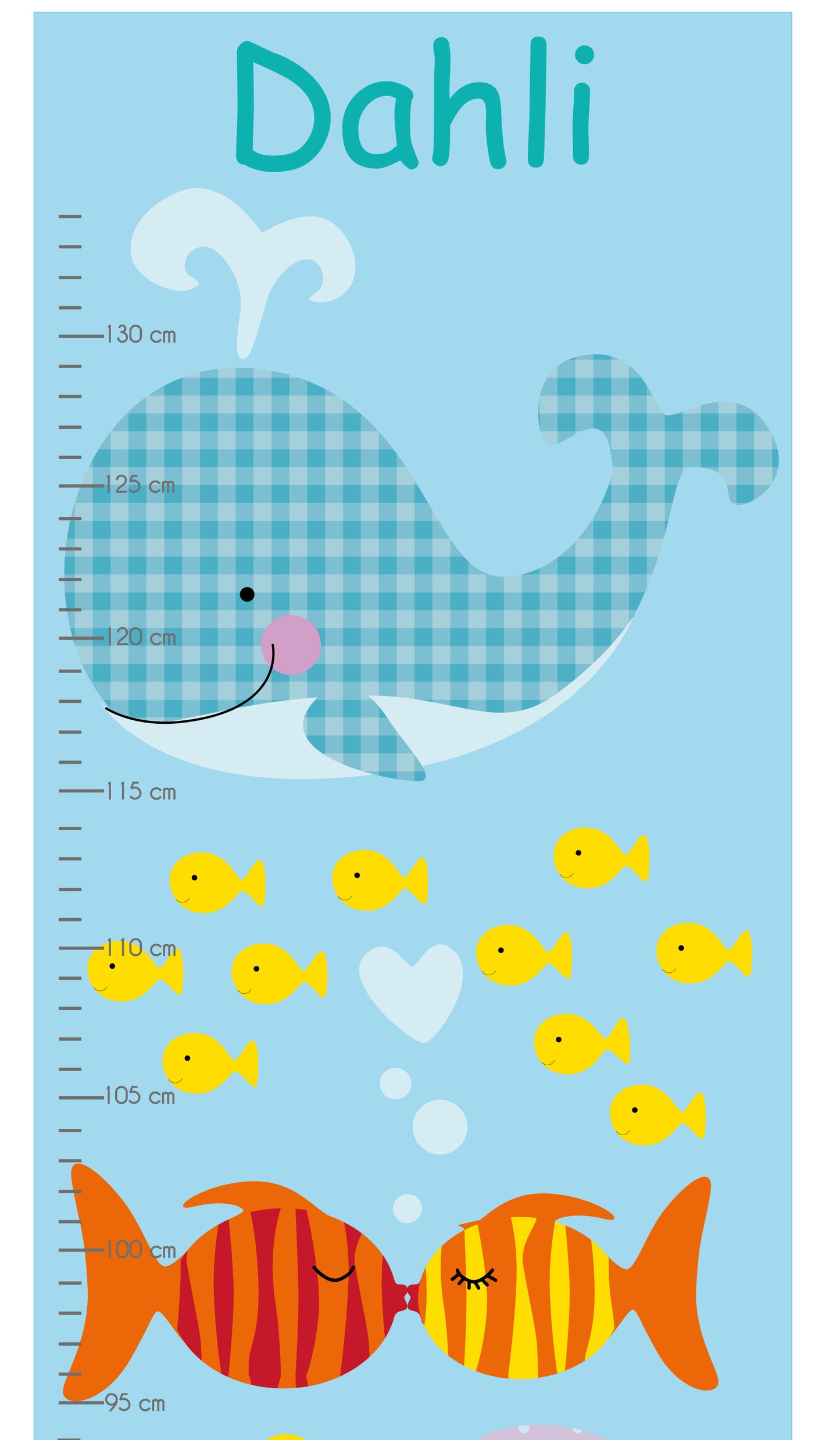 Under Water Growth Chart Decal