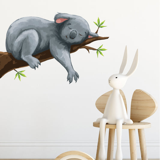 Koala Branch Wall Stickers Watercolour