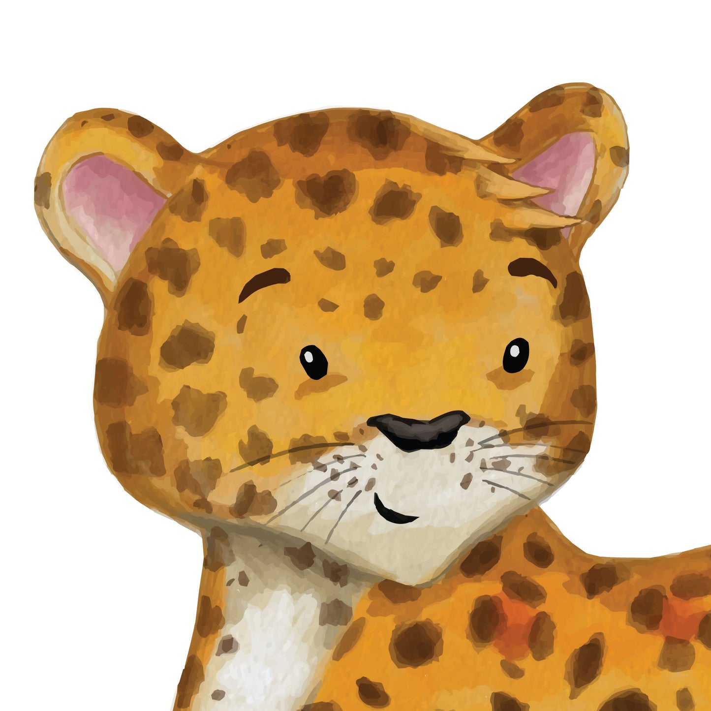 Safari Animal Wall Stickers Watercolour
