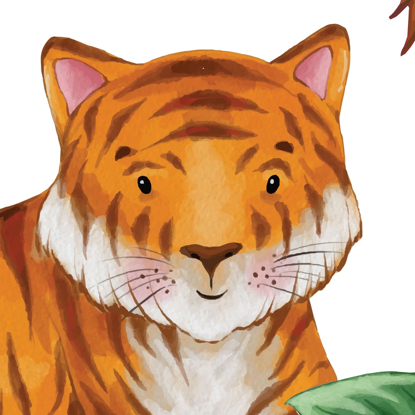 Safari Animal Wall Stickers Watercolour