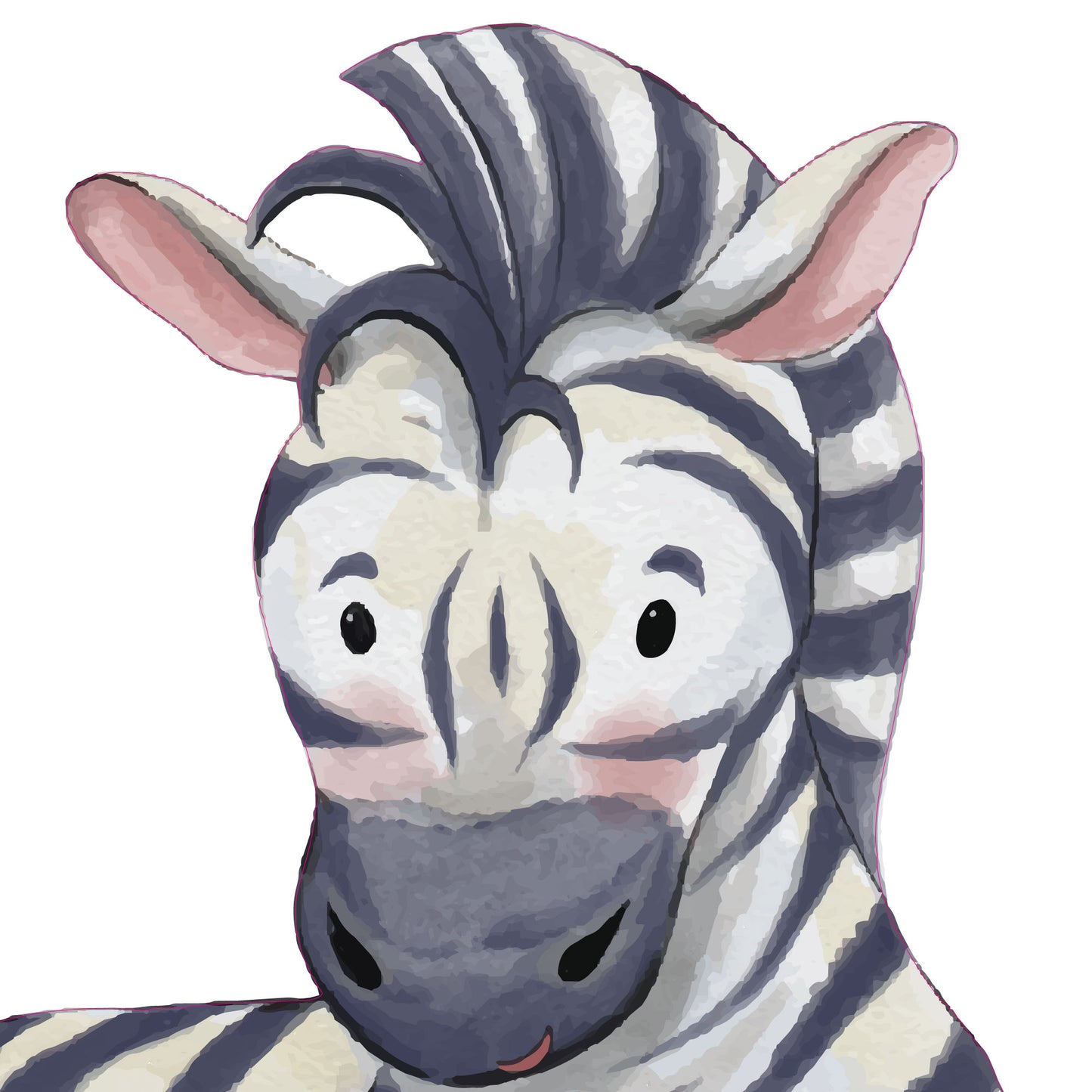 Safari Animal Wall Stickers Watercolour