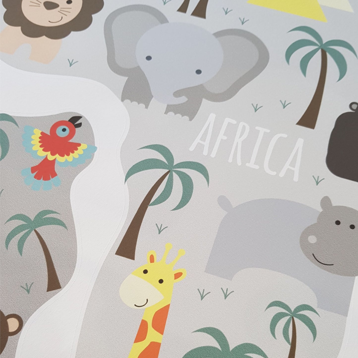 Children's Map of The World Wall Stickers