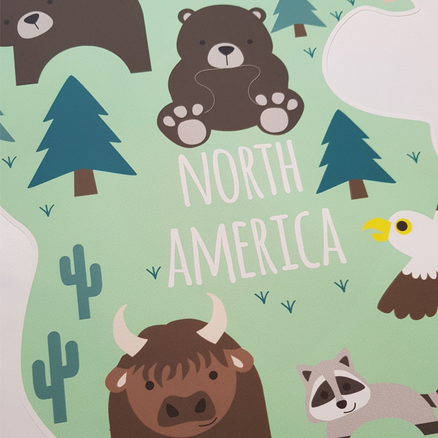 Children's Personalised Map of The World Wall Sticker