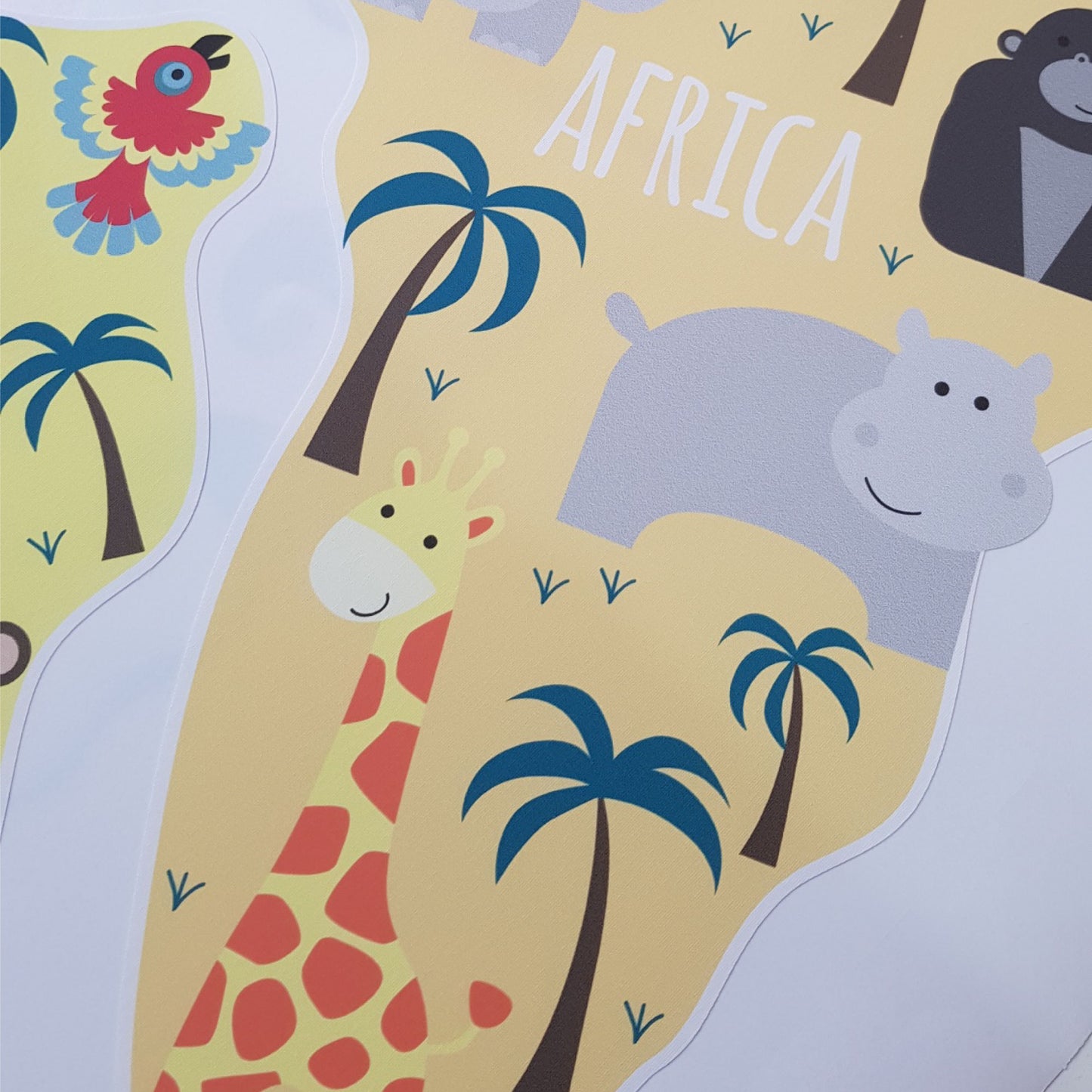 Children's Map of The World Wall Decals