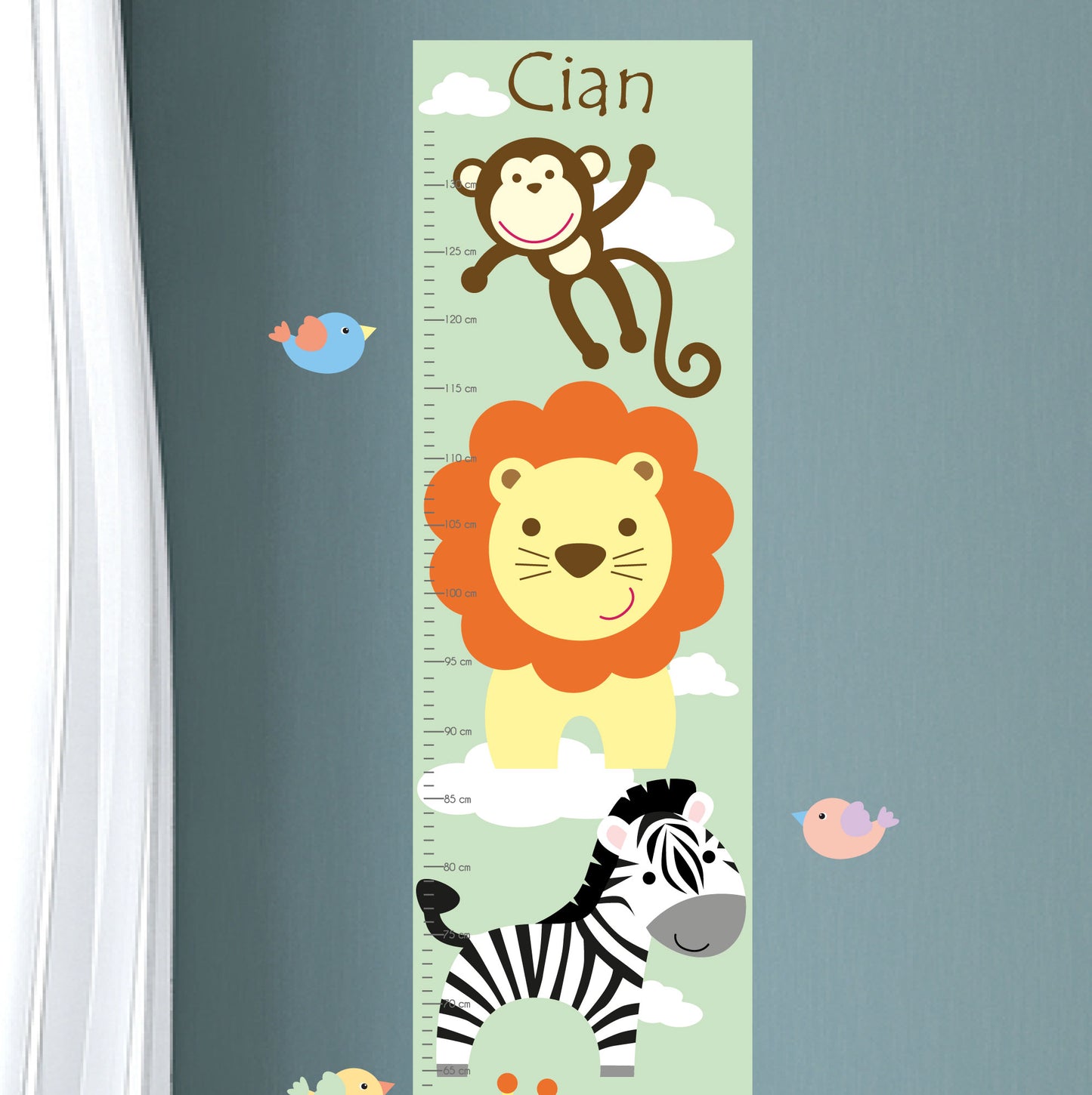 Jungle Animal Growth Chart