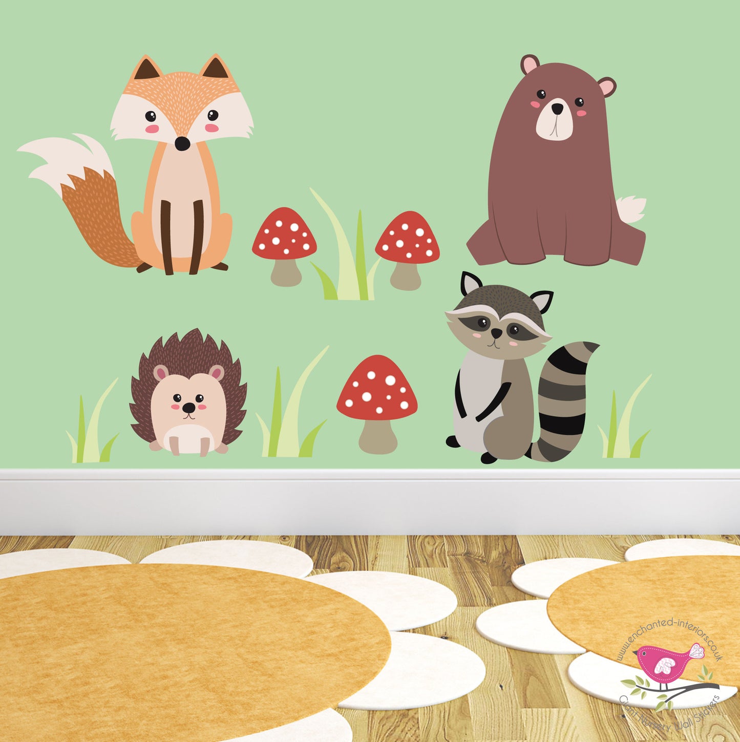 Woodland Animal Nursery Wall Stickers