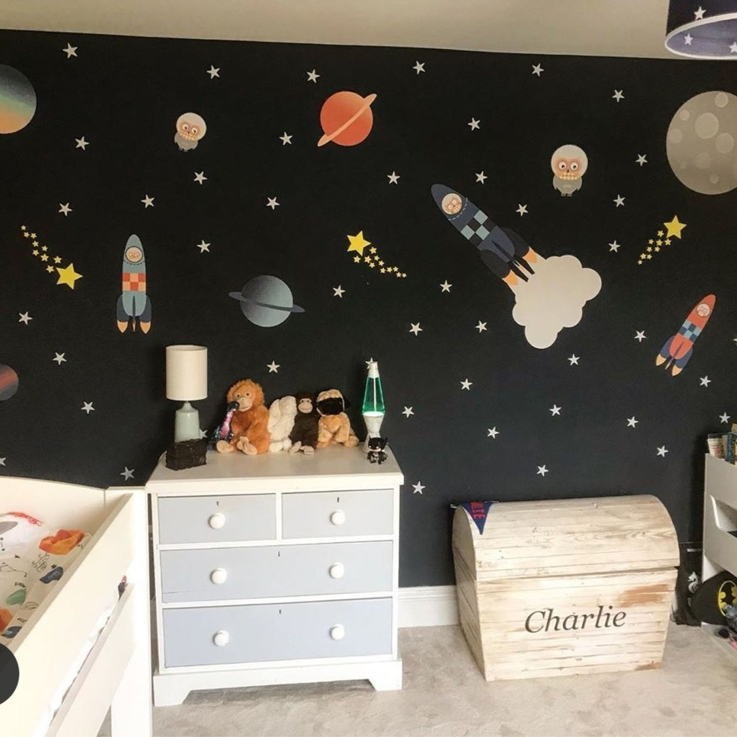 Space Wall Stickers for Baby's Nursery Room