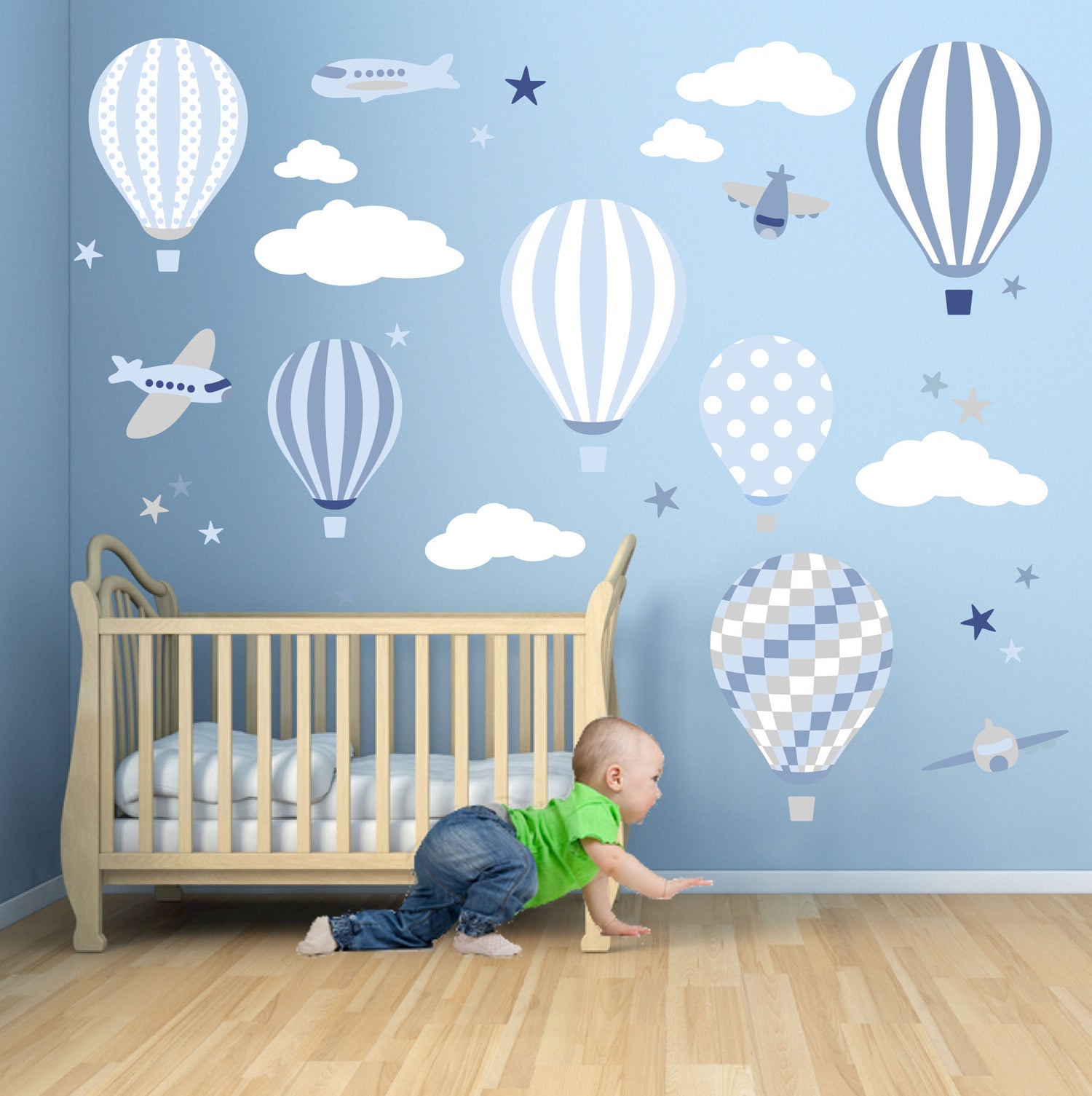 Hot Air Balloon Wall Stickers