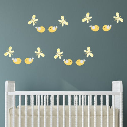 Birds and Butterflies Wall Stickers