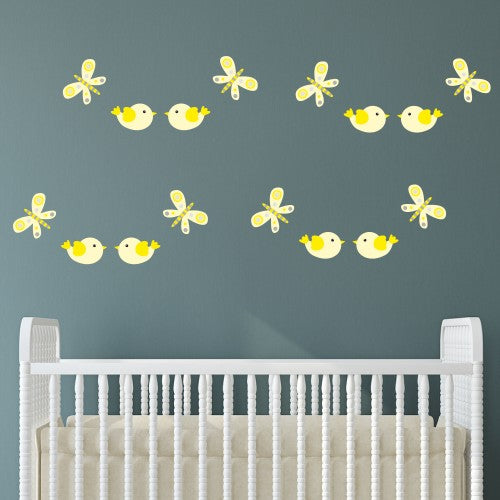 Birds and Butterflies Wall Stickers