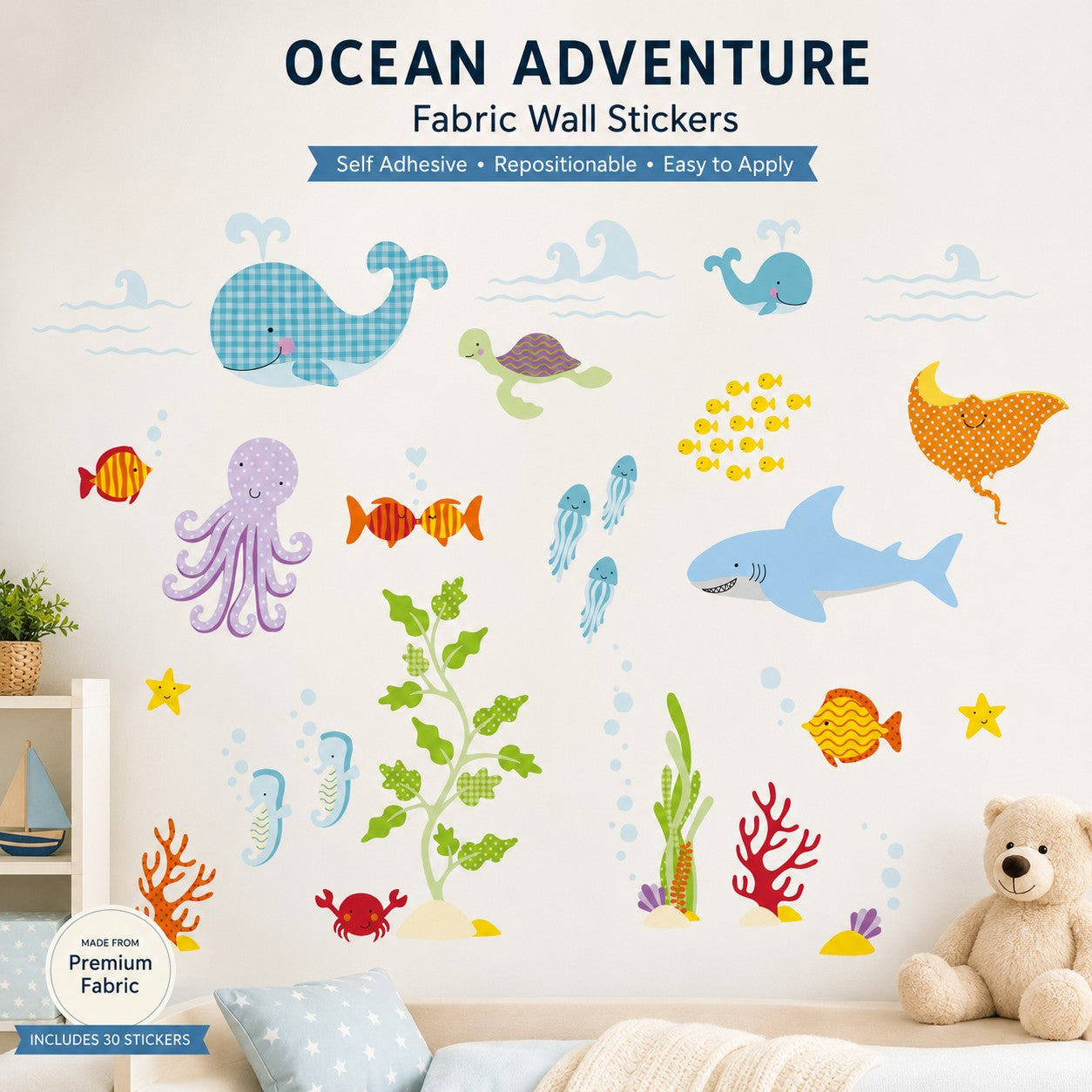 Large Ocean Nursery Wall Stickers