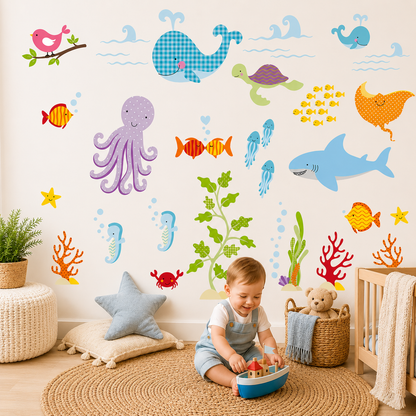 Large Ocean Nursery Wall Stickers