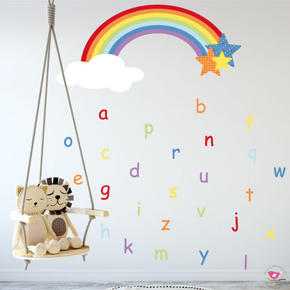 Alphabet Rainbow Wall Stickers