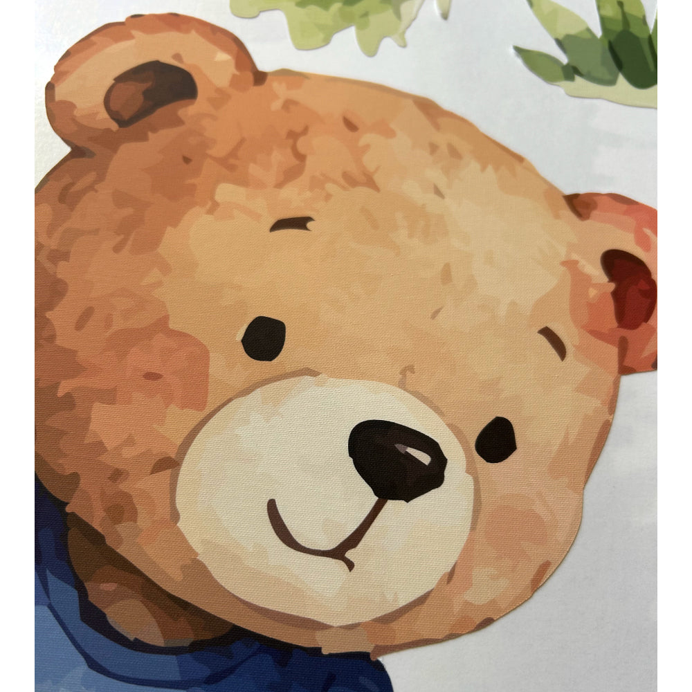 Footballer Wall Stickers with Teddy Bears