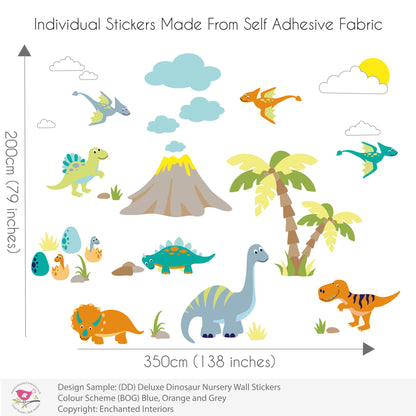 Large Dinosaur Nursery Wall Stickers