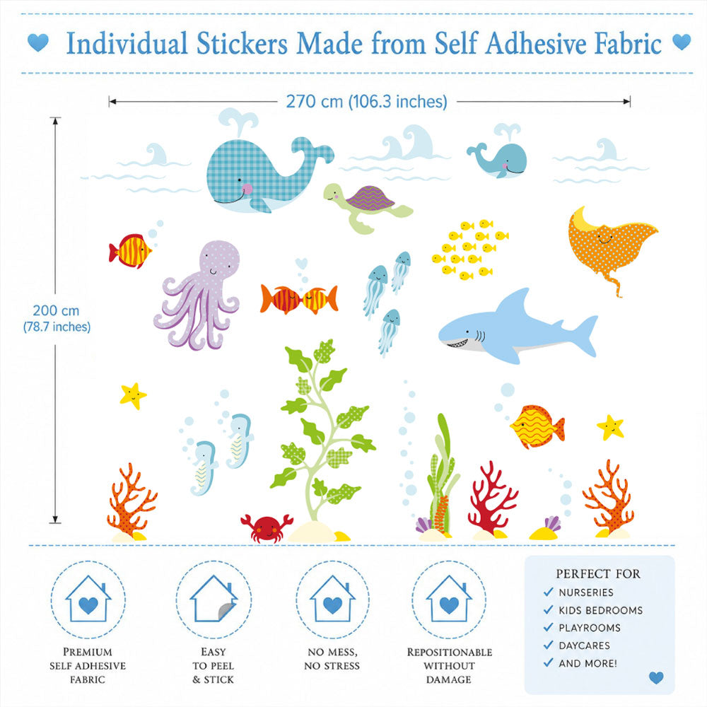 Large Ocean Nursery Wall Stickers