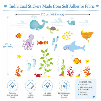 Large Ocean Nursery Wall Stickers