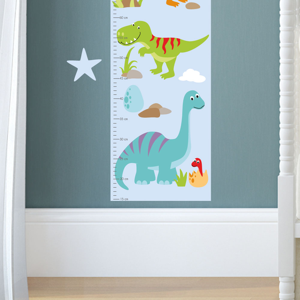 Dinosaur Growth Chart Wall Sticker