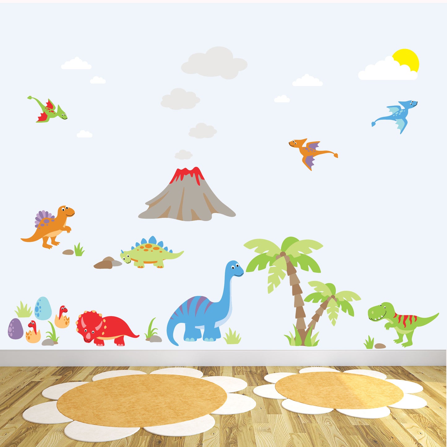 Large Dinosaur Nursery Wall Stickers