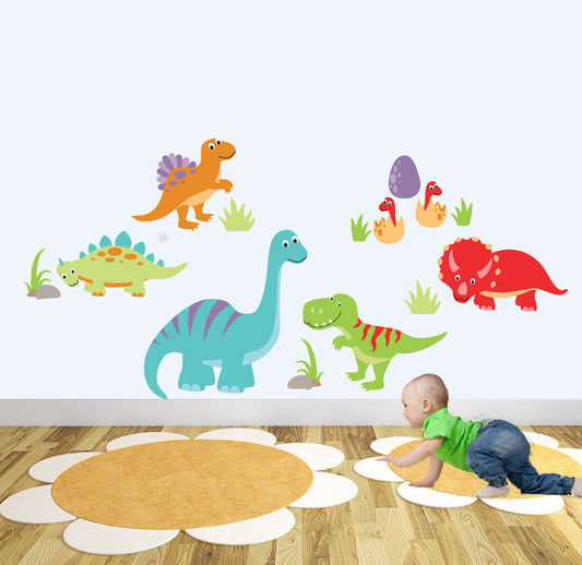 Large Dinosaurs Nursery Wall Stickers