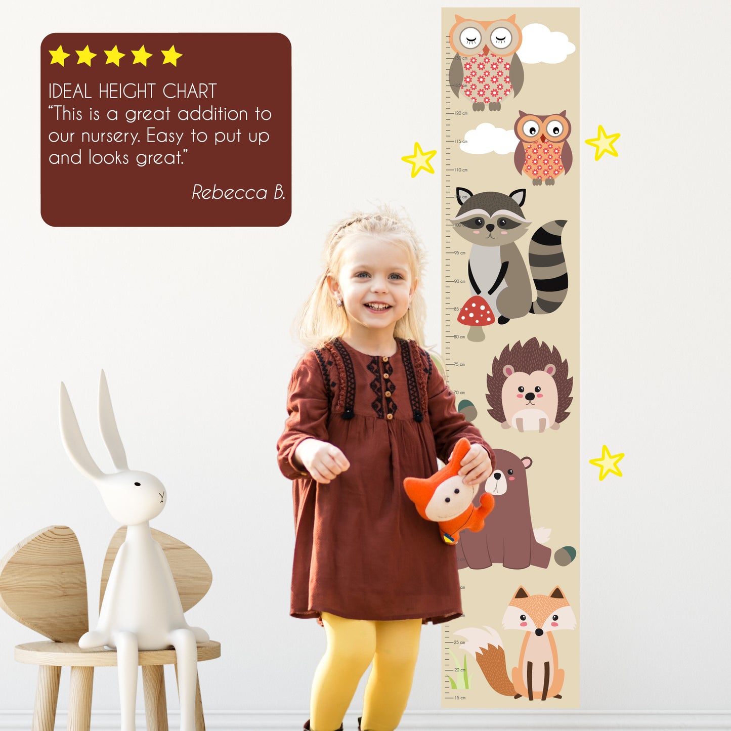 Enchanted Forest Growth Chart Wall Sticker