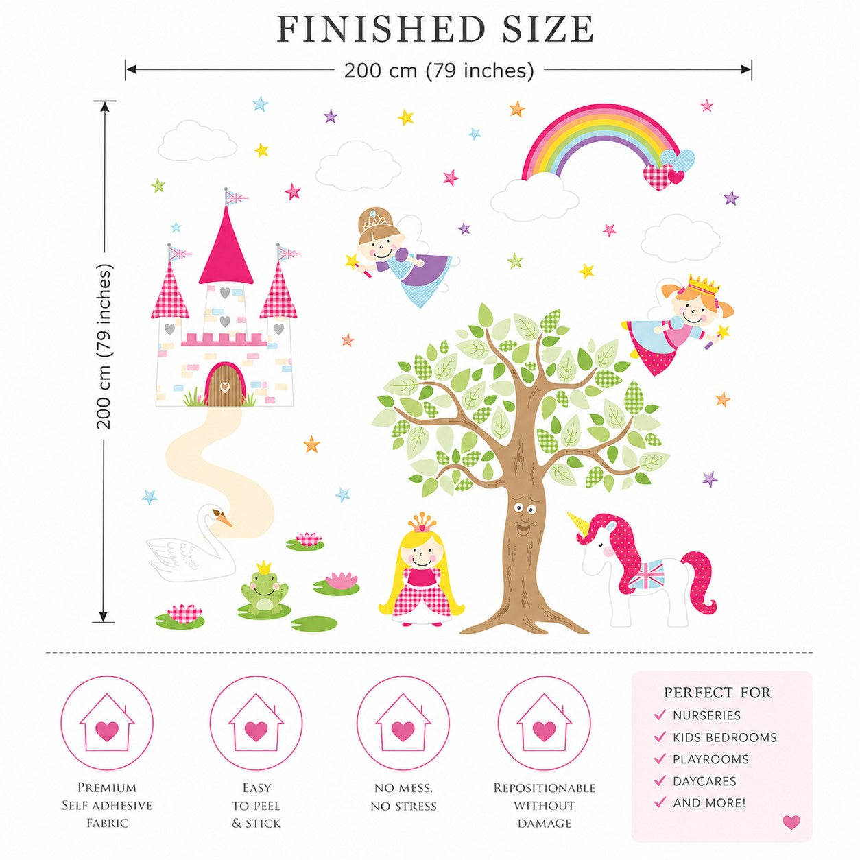 Fairy Princess Nursery Wall Stickers