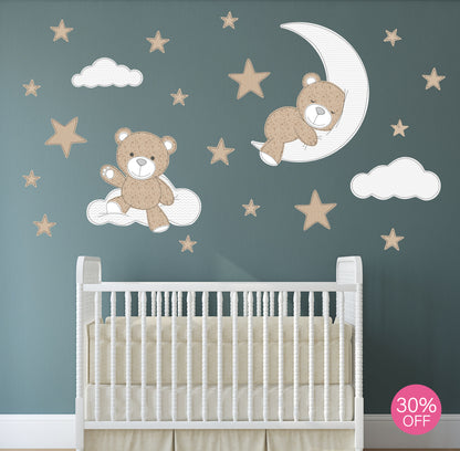 Teddy Bear Wall Stickers Unisex