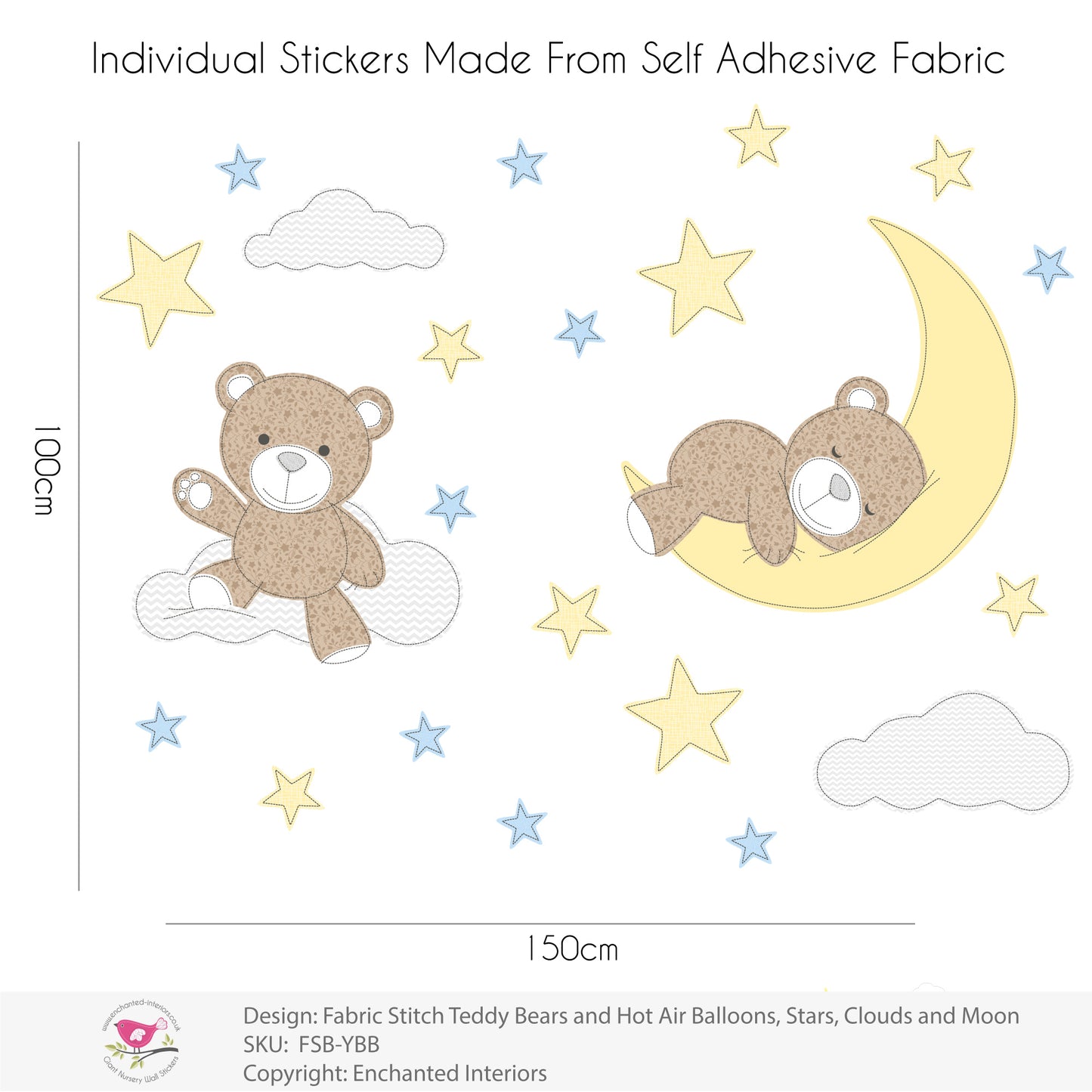 Teddy Bear Wall Stickers Boys Nursery