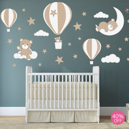 Teddy Bear & Balloon Wall Stickers