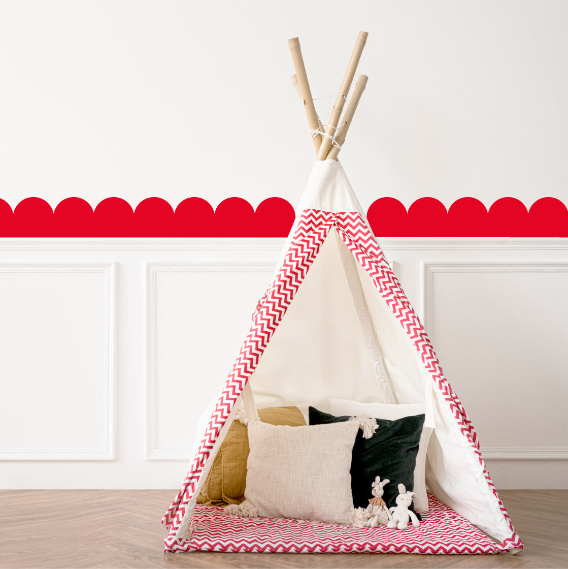 Scallop Edge Wall Stickers